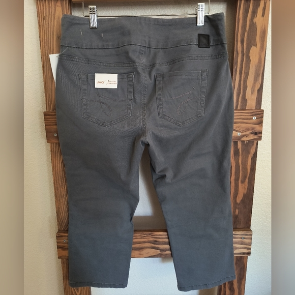 Jag Petite High Rise Peri Straight Crop Cotton Capris NWT - Picture 7 of 11